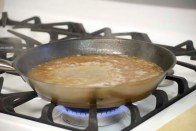 Boiling the gravy base